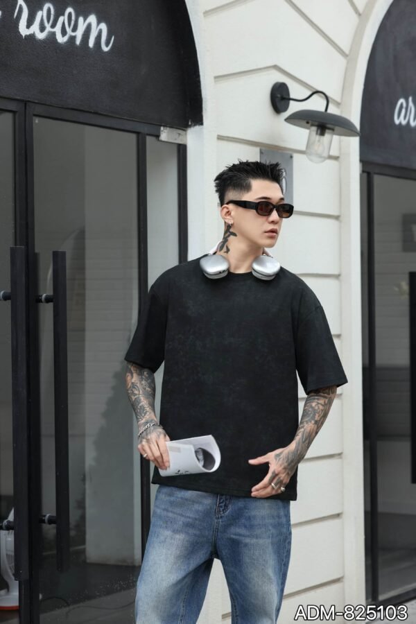 ADM New Woven Effect Print T-shirt 825103 - 200gsm Premium Cotton | Streetwear Wholesale (4 Colors) - Image 9