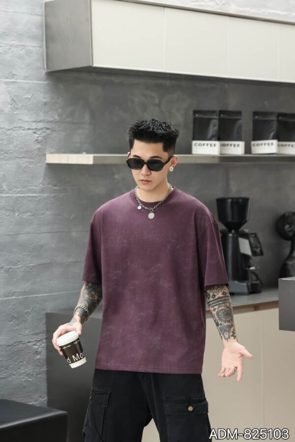 ADM New Woven Effect Print T-shirt 825103 - 200gsm Premium Cotton | Streetwear Wholesale (4 Colors) - Image 8
