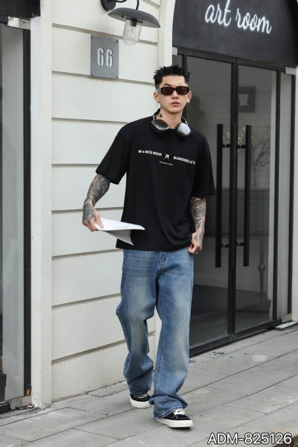 ADM New Graphic Print Cotton T-shirt 825126 - 200gsm Premium Streetwear | Wholesale (3 Colors) - Image 10