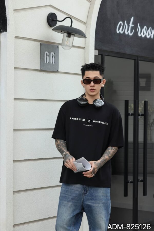 ADM New Graphic Print Cotton T-shirt 825126 - 200gsm Premium Streetwear | Wholesale (3 Colors) - Image 9