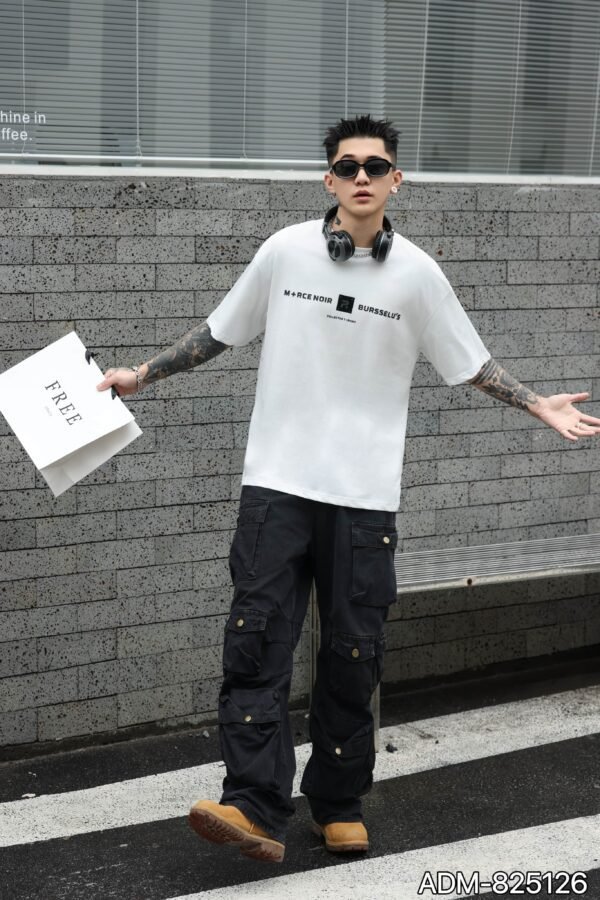ADM New Graphic Print Cotton T-shirt 825126 - 200gsm Premium Streetwear | Wholesale (3 Colors) - Image 7
