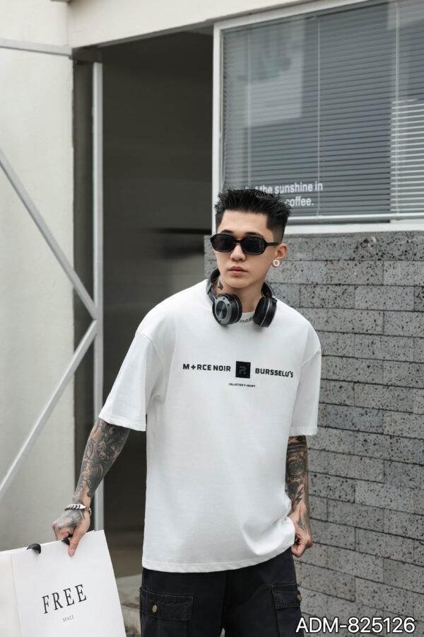 ADM New Graphic Print Cotton T-shirt 825126 - 200gsm Premium Streetwear | Wholesale (3 Colors) - Image 5