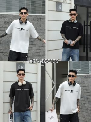 ADM New Graphic Print Cotton T-shirt 825126 - 200gsm Premium Streetwear | Wholesale (3 Colors)