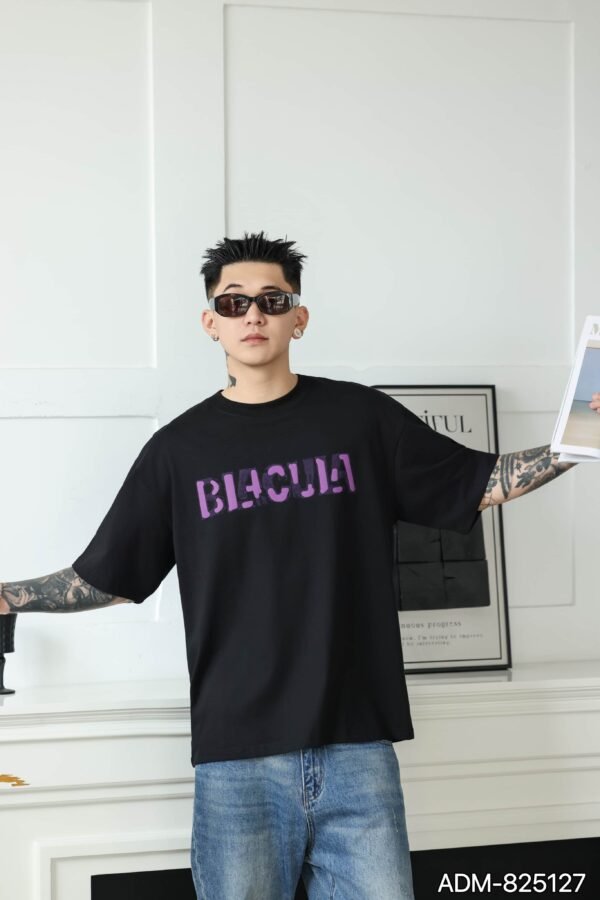 ADM New Flocked Foam Print T-shirt 825127 - 200gsm Premium Cotton | Streetwear Wholesale (2 Colors) - Image 7