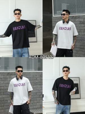 ADM New Flocked Foam Print T-shirt 825127 - 200gsm Premium Cotton | Streetwear Wholesale (2 Colors)