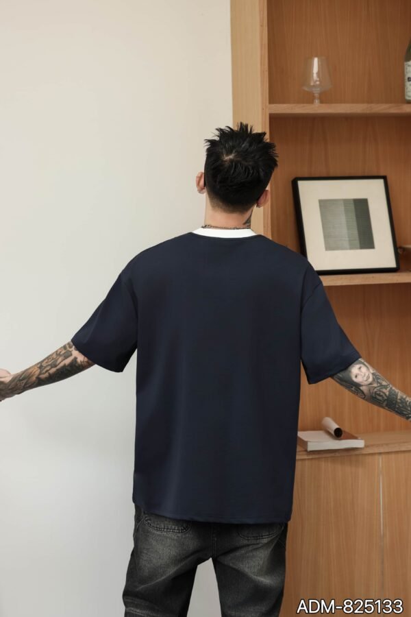 ADM New Contrast Collar Heavyweight T-shirt 825133 - 260gsm Premium Cotton | Streetwear Wholesale (4 Colors) - Image 13