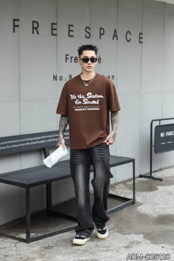 ADM New 3D Rubber Print Cotton T-shirt 825128 - 200gsm Premium Streetwear | Wholesale (4 Colors) - Image 15