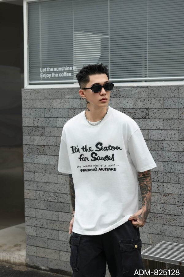 ADM New 3D Rubber Print Cotton T-shirt 825128 - 200gsm Premium Streetwear | Wholesale (4 Colors) - Image 9