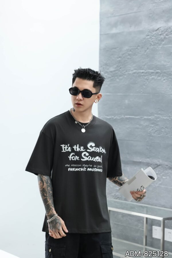 ADM New 3D Rubber Print Cotton T-shirt 825128 - 200gsm Premium Streetwear | Wholesale (4 Colors) - Image 4