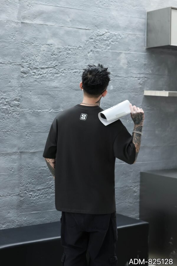 ADM New 3D Rubber Print Cotton T-shirt 825128 - 200gsm Premium Streetwear | Wholesale (4 Colors) - Image 3