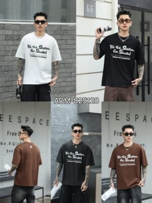 ADM New 3D Rubber Print Cotton T-shirt 825128 - 200gsm Premium Streetwear | Wholesale (4 Colors)