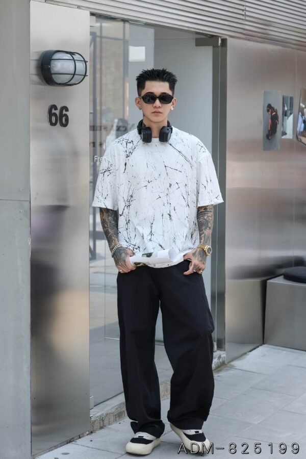 ADM New Two Tone Burnout Cotton T-shirt 825199 - 200gsm Premium Streetwear | Wholesale (3 Colors) - Image 11