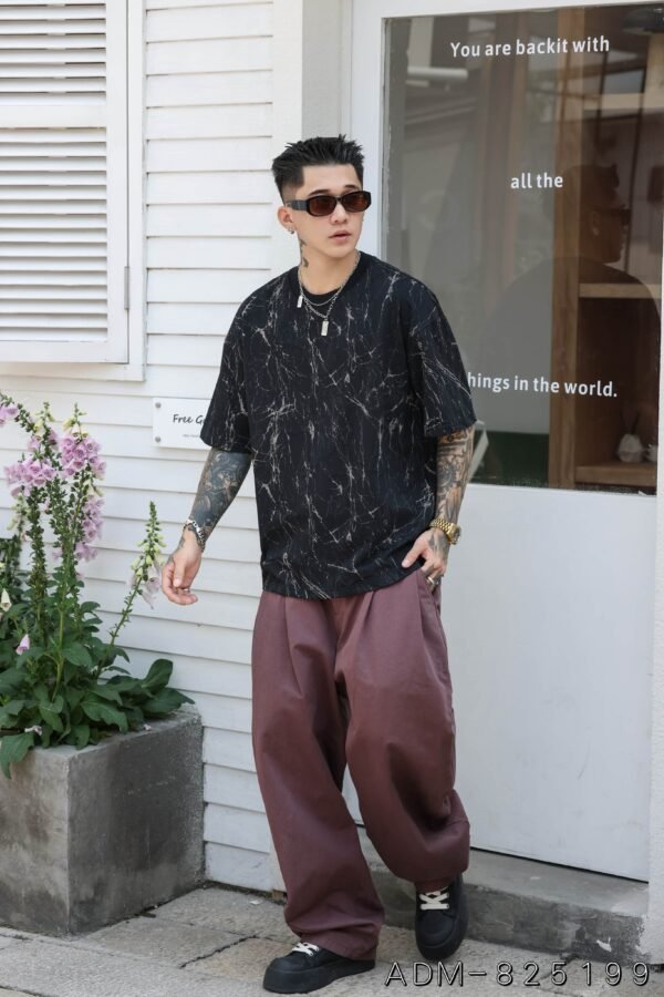 ADM New Two Tone Burnout Cotton T-shirt 825199 - 200gsm Premium Streetwear | Wholesale (3 Colors) - Image 7