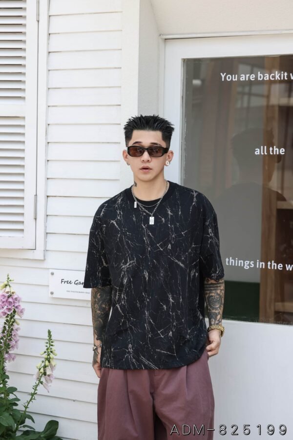 ADM New Two Tone Burnout Cotton T-shirt 825199 - 200gsm Premium Streetwear | Wholesale (3 Colors) - Image 5