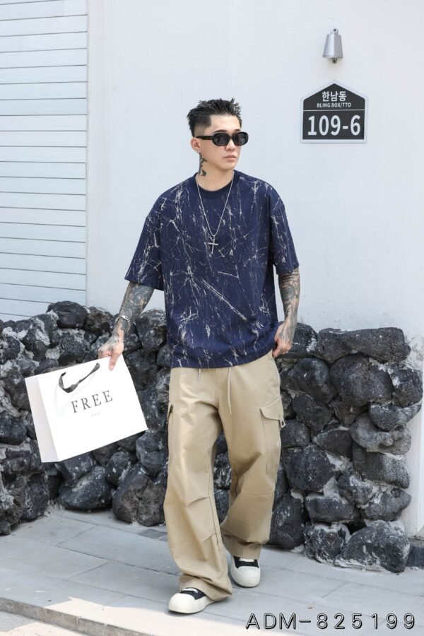 ADM New Two Tone Burnout Cotton T-shirt 825199 - 200gsm Premium Streetwear | Wholesale (3 Colors) - Image 4