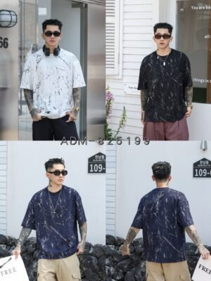 ADM New Two Tone Burnout Cotton T-shirt 825199 - 200gsm Premium Streetwear | Wholesale (3 Colors)