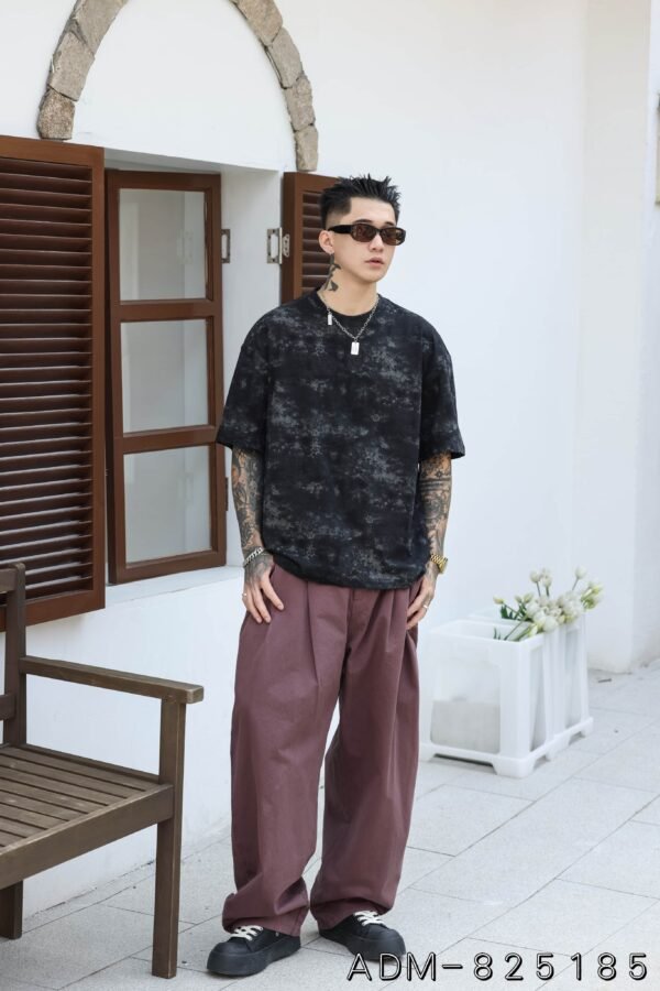 ADM New Bamboo Knit Cotton T-shirt 825185 - 200gsm Eco Streetwear | Wholesale (2 Colors) - Image 4