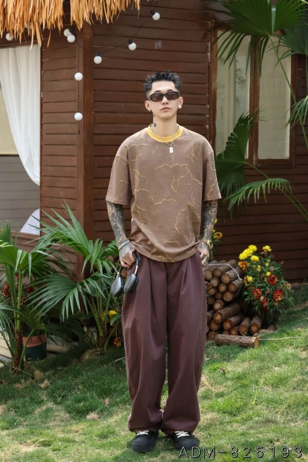 ADM New Two Tone Burnout Cotton T-shirt 825193 - 200gsm Premium Streetwear | Wholesale (7 Colors) - Image 10