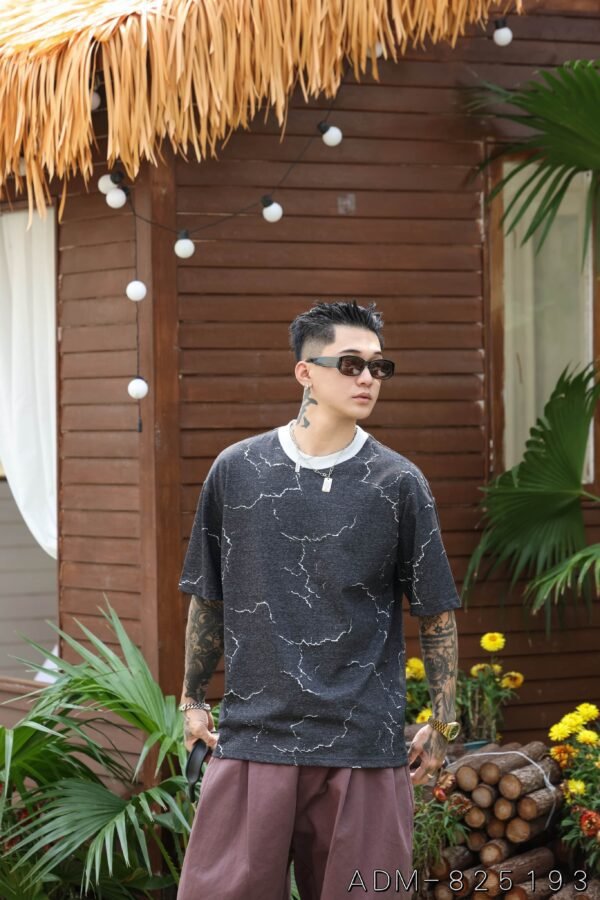 ADM New Two Tone Burnout Cotton T-shirt 825193 - 200gsm Premium Streetwear | Wholesale (7 Colors) - Image 6