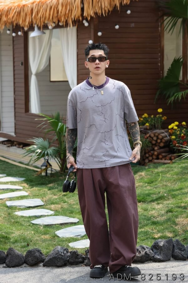 ADM New Two Tone Burnout Cotton T-shirt 825193 - 200gsm Premium Streetwear | Wholesale (7 Colors) - Image 4