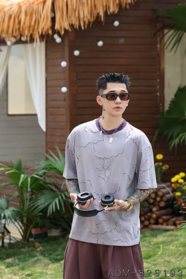 ADM New Two Tone Burnout Cotton T-shirt 825193 - 200gsm Premium Streetwear | Wholesale (7 Colors) - Image 3