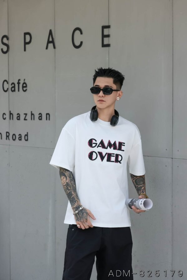 ADM New Embroidered Patch Cotton T-shirt 825179 - 200gsm Premium Streetwear | Wholesale (3 Colors) - Image 10