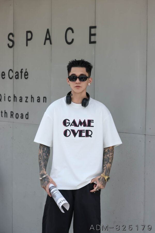 ADM New Embroidered Patch Cotton T-shirt 825179 - 200gsm Premium Streetwear | Wholesale (3 Colors) - Image 8