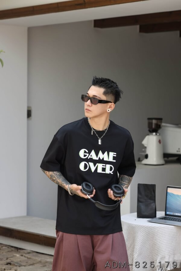 ADM New Embroidered Patch Cotton T-shirt 825179 - 200gsm Premium Streetwear | Wholesale (3 Colors) - Image 7