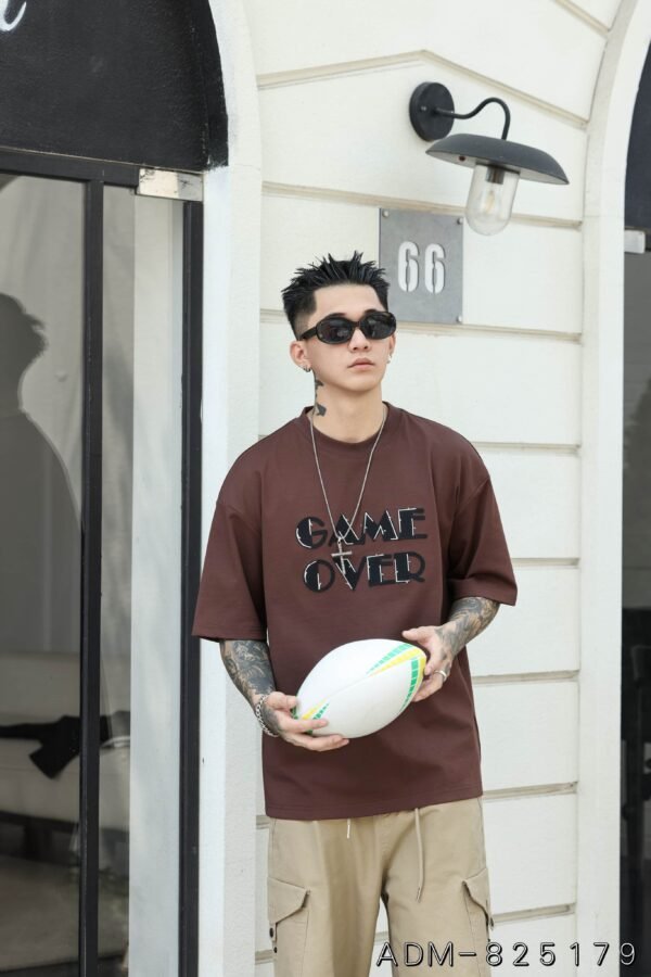 ADM New Embroidered Patch Cotton T-shirt 825179 - 200gsm Premium Streetwear | Wholesale (3 Colors) - Image 3