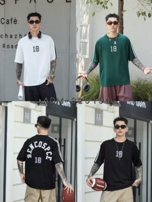 ADM New Embroidered Stretch Cotton T-shirt 825190 - 200gsm Premium Streetwear | Wholesale (3 Colors)