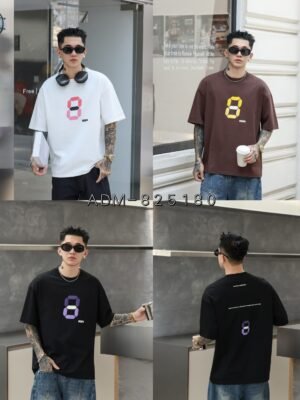 ADM New Suede Foam Print T-shirt 825180 - 200gsm Premium Cotton | Streetwear Wholesale (3 Colors)