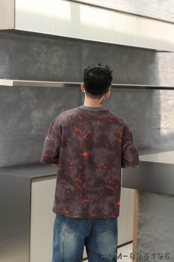 ADM New Two Tone Burnout Washed T-shirt 825195 - 200gsm Premium Cotton | Streetwear Wholesale (4 Colors) - Image 8