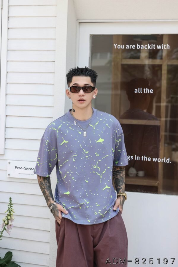 ADM new Two Tone Burnout Cotton T-shirt 825197 - 200gsm Premium Streetwear | Wholesale (4 Colors) - Image 12