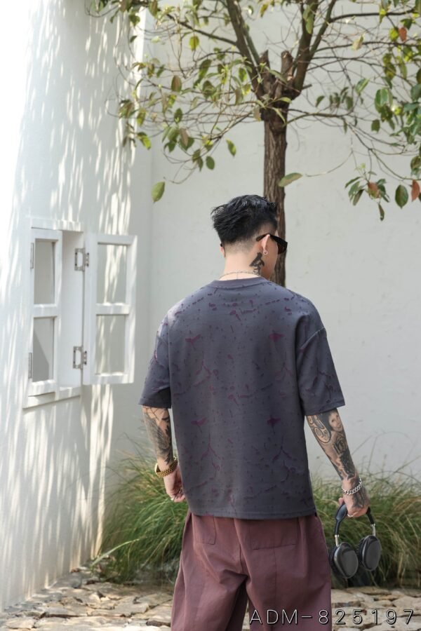ADM new Two Tone Burnout Cotton T-shirt 825197 - 200gsm Premium Streetwear | Wholesale (4 Colors) - Image 10