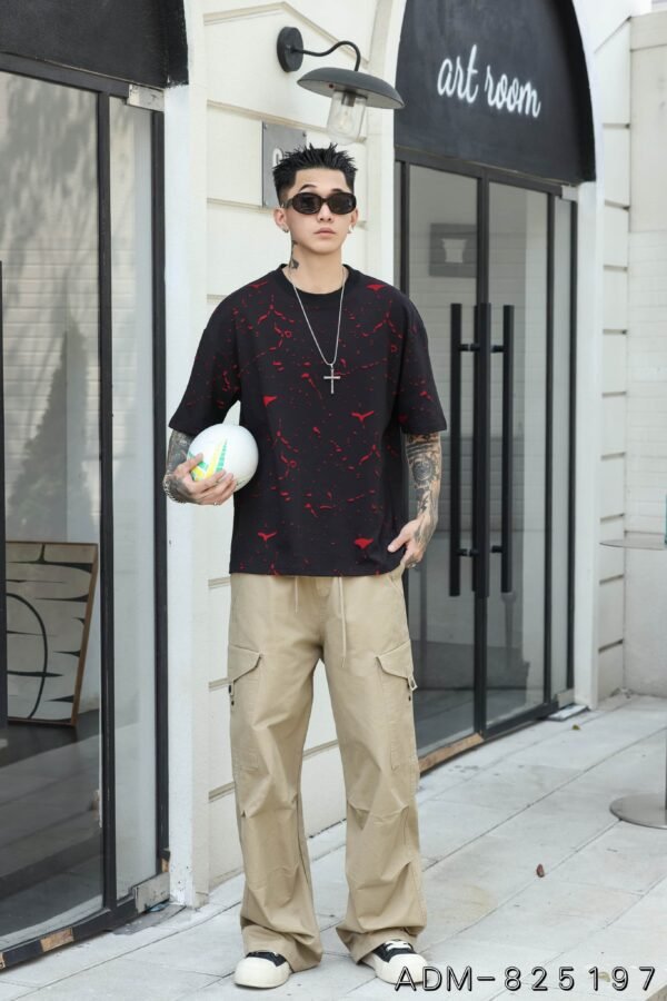 ADM new Two Tone Burnout Cotton T-shirt 825197 - 200gsm Premium Streetwear | Wholesale (4 Colors) - Image 7