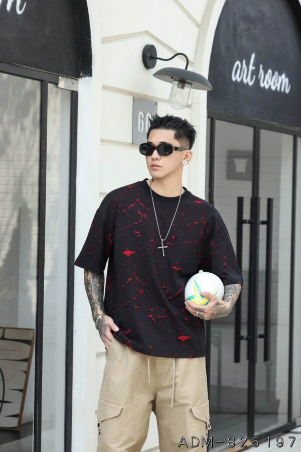 ADM new Two Tone Burnout Cotton T-shirt 825197 - 200gsm Premium Streetwear | Wholesale (4 Colors) - Image 6