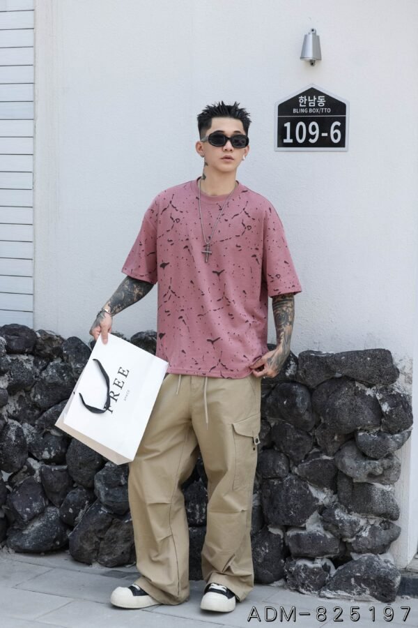 ADM new Two Tone Burnout Cotton T-shirt 825197 - 200gsm Premium Streetwear | Wholesale (4 Colors) - Image 4