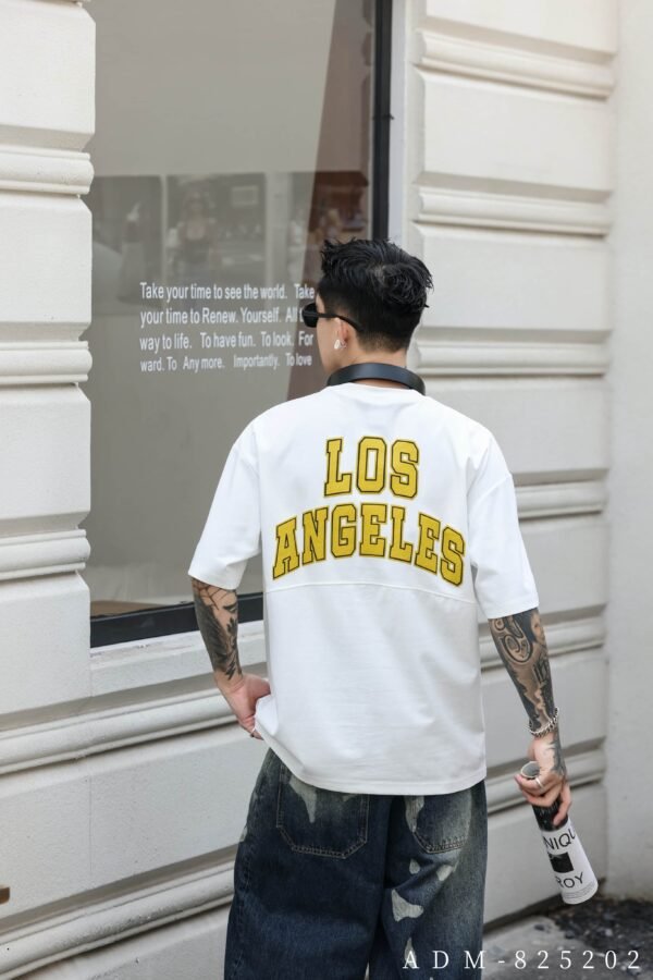 ADM New Velvet Foam Print Cotton T-shirt 825202 - 200gsm Premium Streetwear | Wholesale (3 Colors) - Image 8