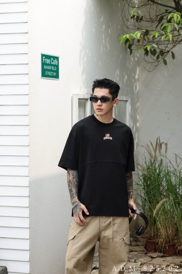 ADM New Velvet Foam Print Cotton T-shirt 825202 - 200gsm Premium Streetwear | Wholesale (3 Colors) - Image 7