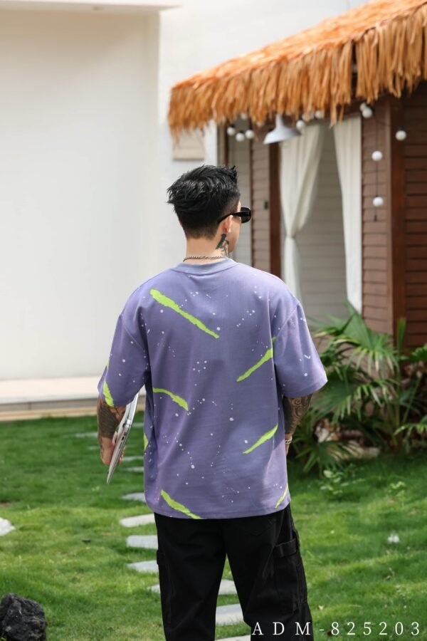 ADM New Two-Tone Burnout Splatter T-shirt 825203 - 200gsm Premium Streetwear | Wholesale (4 Colors) - Image 11