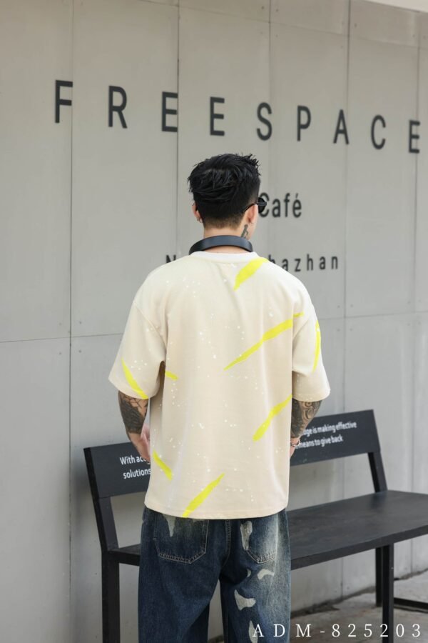 ADM New Two-Tone Burnout Splatter T-shirt 825203 - 200gsm Premium Streetwear | Wholesale (4 Colors) - Image 9