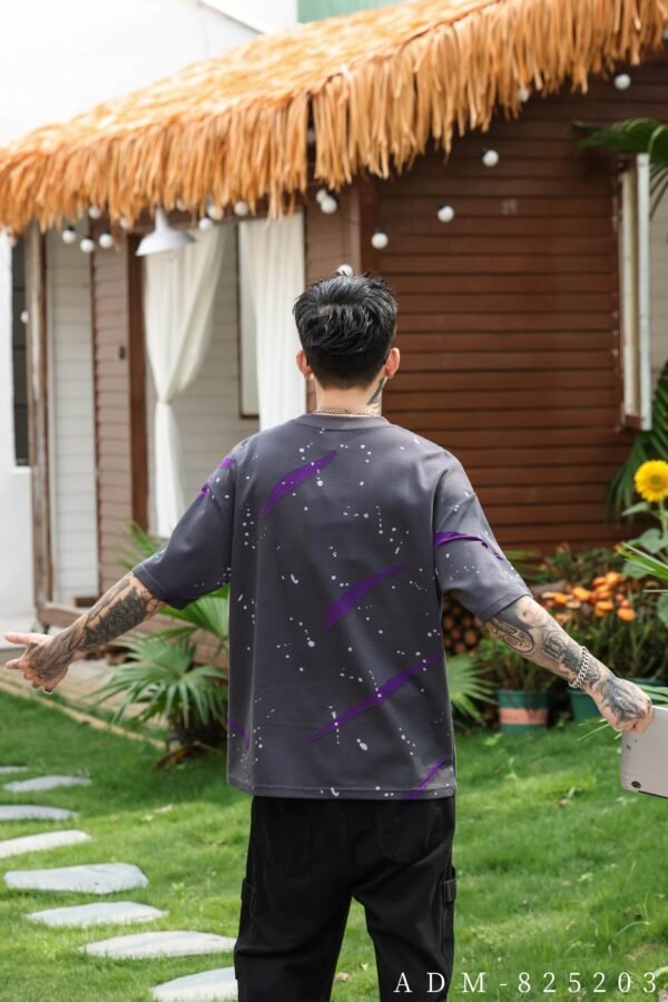 ADM New Two-Tone Burnout Splatter T-shirt 825203 - 200gsm Premium Streetwear | Wholesale (4 Colors) - Image 3