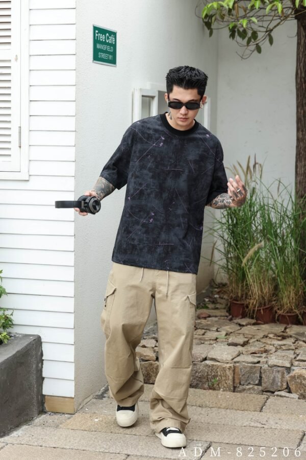 ADM New Two-Tone Burnout Washed T-shirt 825206 - 200gsm Premium Cotton | Streetwear Wholesale (4 Colors) - Image 14