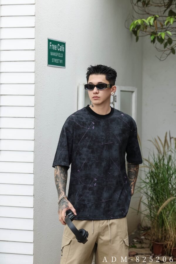 ADM New Two-Tone Burnout Washed T-shirt 825206 - 200gsm Premium Cotton | Streetwear Wholesale (4 Colors) - Image 13