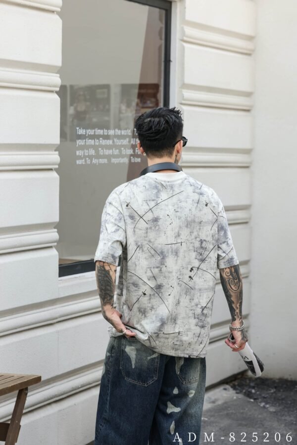 ADM New Two-Tone Burnout Washed T-shirt 825206 - 200gsm Premium Cotton | Streetwear Wholesale (4 Colors) - Image 10
