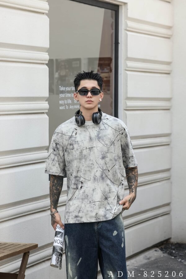 ADM New Two-Tone Burnout Washed T-shirt 825206 - 200gsm Premium Cotton | Streetwear Wholesale (4 Colors) - Image 9