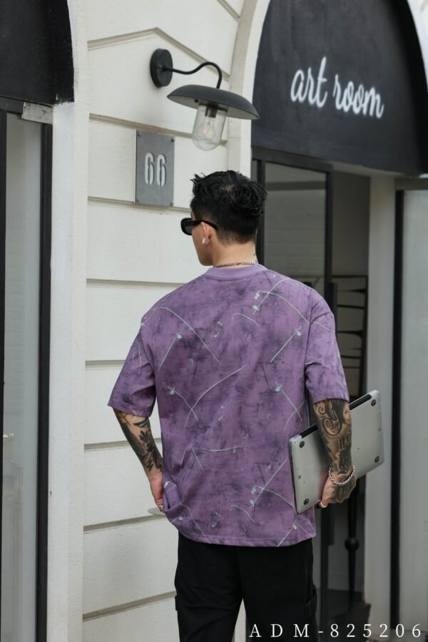 ADM New Two-Tone Burnout Washed T-shirt 825206 - 200gsm Premium Cotton | Streetwear Wholesale (4 Colors) - Image 2