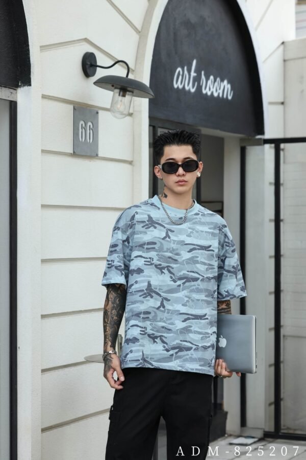 ADM New Ultra-Soft Camo Cotton T-shirt 825207 - 200gsm Premium Streetwear | Wholesale (3 Colors) - Image 2