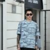 ADM New Ultra-Soft Camo Cotton T-shirt 825207 - 200gsm Premium Streetwear | Wholesale (3 Colors) - Blue