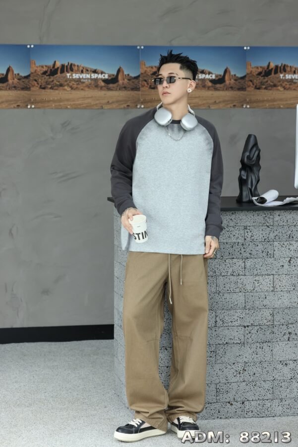 ​​ADM new Colorblock Spray Sweatshirt 88213 - 280gsm Premium Cotton | Bulk Wholesale (4 Colors)​​ - Image 13